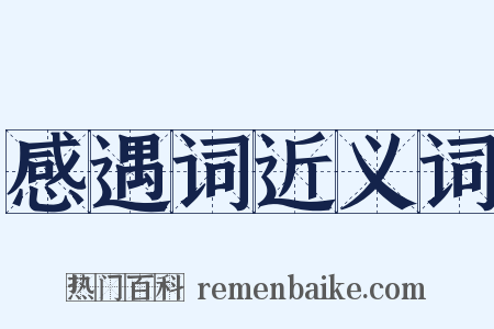 感遇词近义词是什么意思的图片